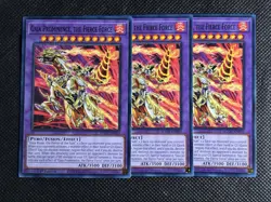 3x YuGiOh! - Gaia Prominence the Fierce Force AGOV-EN033 Common 1st Edition NM - Image 1