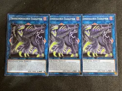 3x YuGiOh! - Transcendosaurus Exaraptor AGOV-EN044 Common 1st Edition Near Mint - Image 1