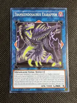 3x YuGiOh! - Transcendosaurus Exaraptor AGOV-EN044 Common 1st Edition Near Mint - Image 2