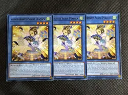 3x YuGiOh! - Shinobaroness Shade Peacock AGOV-EN028 Common 1st Edition Near Mint - Image 1