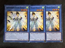 3x YuGiOh! - Shinobaron Shade Peacock AGOV-EN029 Common 1st Edition Near Mint - Image 1