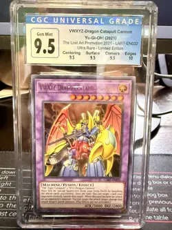VWXYZ-Dragon Catapult Cannon Yugioh Italian LART-IT032 Ultra Rare CGC 9.5 - Image 1