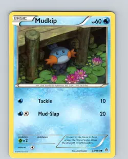 Pokemon TCG Mudkip XY Primal Clash 33/160 Regular Common Card NM - Image 1