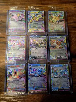 Prismatic Evolutions Surprise Box Stamped EX Promo Cards NM 9/9 Complete Set. 5 - Image 1