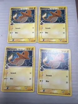 POP Series 5 Charmander 10/17 Non Holo Promo Common Pokemon Card 2007 4x Nm - Image 1