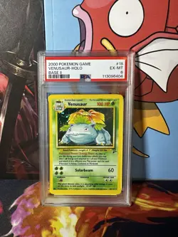 Venusaur Holo 18/130 - PSA 6 - 1999-2000 WOTC - Pokemon TCG Card - Excellent/NM - Image 1