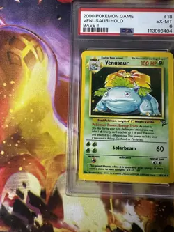 Venusaur Holo 18/130 - PSA 6 - 1999-2000 WOTC - Pokemon TCG Card - Excellent/NM - Image 4