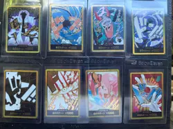 8x Don Card Jinbe Shanks Clown PRB-02 Gold Frame Japanese One Piece NM Mint - Image 1