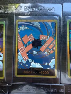 8x Don Card Jinbe Shanks Clown PRB-02 Gold Frame Japanese One Piece NM Mint - Image 4