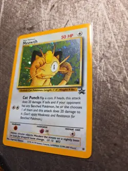 Meowth Promo 10 - Black Star GB Game Boy Stamped - Holo Rare Pokemon Card - Image 3