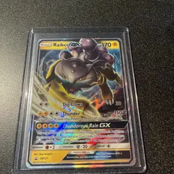 Raikou GX SM121 - NM FULL ART BLACK STAR PROMO Sun & Moon 2018 Pokemon TCG Card - Image 3