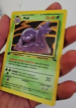 Pokemon Muk Fossil 1st Edition Holo Rare Card 13/62 Near Mint/Mint Condition - Image 2