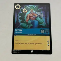 Triton 160/204 Disney Lorcana The First Chapter Uncommon Cold Foil Card NM - Image 1