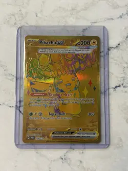 Pokemon TCG Prismatic Evolutions-Pikachu EX Hyper Rare Gold Card. Mint 179/131 - Image 1