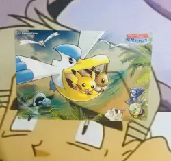2018 Pokemon Center Yokohama Pikachu,Eevee, Pelipper Clear Card LP - Image 1