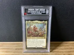 TCCG Gem Mint Gishath, Sun's Avatar Lost Caverns of Ixalan MtG Graded Commander - Image 1
