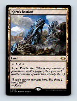 #163 2025 Edge of Eternities Commander Karn's Bastion Rare - Image 1