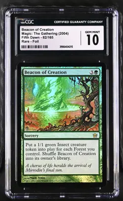 BEACON OF CREATION Fifth Dawn Foil Rare CGC 10 Gem Mint MTG [Nostalgium] - Image 1