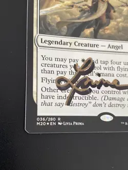 FOIL Sephara, Sky’s Blade MTG Core Set 2020 #036/280 Rare NM English SIGNED - Image 3