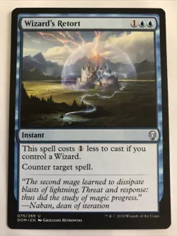 MTG Dominaria Wizard's Retort 075/269 NM - Image 1