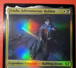MTG, MAGIC: FRODO, ADVENTUROUS HOBBIT, LTC, UNPLAYED, MYTHIC #0022 ,FOIL - Image 2