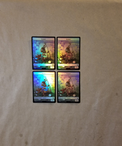 MTG Foundations 4 FOIL Rabbit / Soldier 1/1 Token (NM/MINT) - Image 1