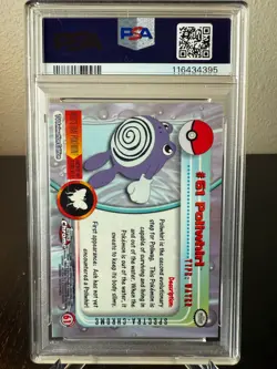 Pokemon 2000 Topps Chrome Poliwhirl Spectra PSA 6 Excellent-Mint #61 - Image 2