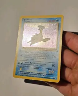 Pokemon Lapras 10/62 Holo Rare Fossil HP - Image 4