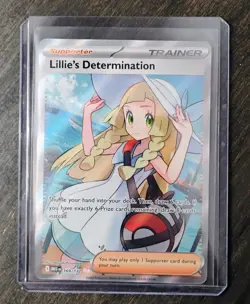 Lillie's Determination SR 169/132 Mega Evolution Pokemon TCG Near Mint NM - Image 1
