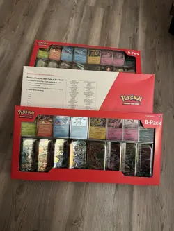 Pokemon Prismatic Evolutions 8 Mini Tins 3 pack Costco Bundle IN HAND - Image 4