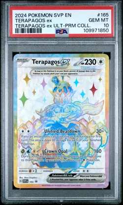 Terapagos Ex PSA10 2024 Pokemon Svp En-Sv Black Star Promo Ult-Prm Coll. #165 - Image 1