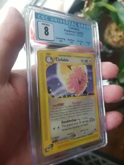 Clefable 43/165 - Non Holo Rare 2002 Expedition Pokemon TCG Ereader - CGC 8 Mint - Image 2