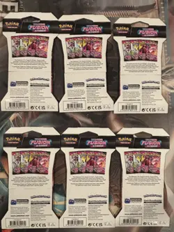 Pokemon TCG: Sword & Shield Fusion Strike Sleeved Booster Pack - LOT OF 6 PACKS - Image 3