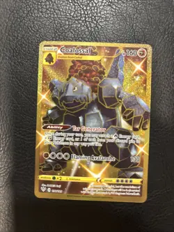 Coalossal 198/189 Gold Secret Rare Holo Pokemon 2020 Darkness Ablaze NM - Image 1