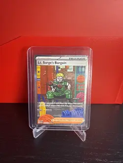Lt. Surge's Bargain (Special Illustration Rare) 185/132 - Mega Evolution Pokemon - Image 1