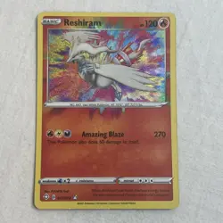 Pokemon TCG Reshiram 017/072 Shining Fates Amazing Rare Holofoil Near Mint - Image 1