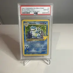 2021 pokemon celebration blastoise-holo Classic Collection -base Set psa 10 - Image 1