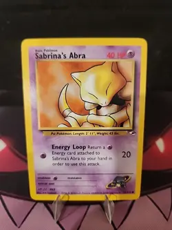 Sabrina's Abra 91/132 Pokemon TCG Common Gym Heroes Unlimited LP - Image 1