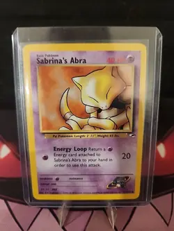 Sabrina's Abra 91/132 Pokemon TCG Common Gym Heroes Unlimited LP - Image 3