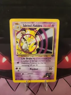 Sabrina's Kadabra 58/132 Pokemon TCG Gym Challenge Unlimited LP - Image 1