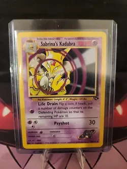 Sabrina's Kadabra 58/132 Pokemon TCG Gym Challenge Unlimited LP - Image 3
