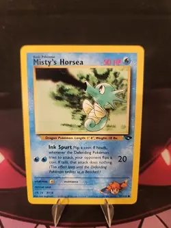 Misty's Horsea 87/132 Pokemon TCG Gym Challenge Unlimited LP - Image 1