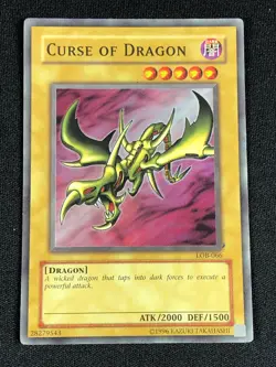 YUGIOH CURSE OF DRAGON LOB-066 SUPER (MP) - Image 1
