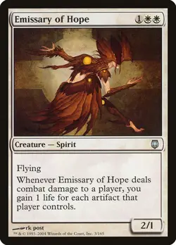 EMISSARY OF HOPE - Darksteel - MTG Magic the Gathering Card - Uncommon - Image 1