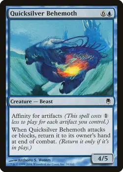 QUICKSILVER BEHEMOTH - Darksteel - MTG Magic the Gathering Card - Common - Image 1