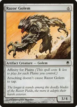 RAZOR GOLEM - Darksteel - MTG Magic the Gathering Card - Common - Image 1