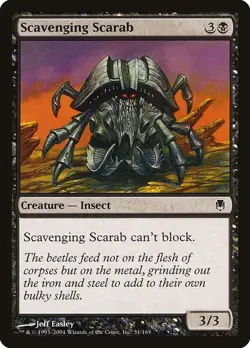 SCAVENGING SCARAB - Darksteel - MTG Magic the Gathering Card - Common - Image 1