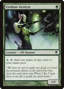 VIRIDIAN ACOLYTE - Darksteel - MTG Magic the Gathering Card - Common - Image 1