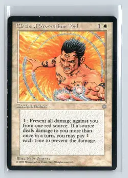 CIRCLE OF PROTECTION: RED - MTG Magic the Gathering Card - Ice Age - Common - Image 1