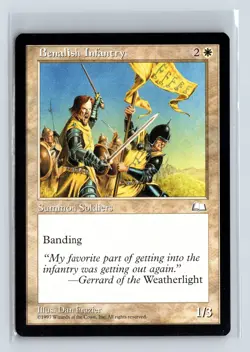 BENALISH INFANTRY - MTG Magic the Gathering Card - Weatherlight - Common - Image 1